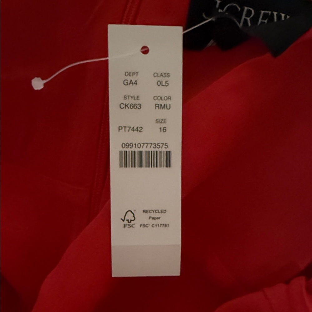 J. Crew Red Floral Midi Dress - Picture 8 of 9